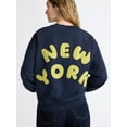 thumbnail image 5 of Scoop Limited Edition Women’s and Women's Plus New York Graphic Sweatshirt with Embroidery, Sizes XS-4X, 5 of 7