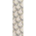 thumbnail image 1 of HomeRoots 354088 2 ft. 3 in. x 7 ft. 6 in. Runner Wool Ivory & Grey Area Rug, 1 of 1