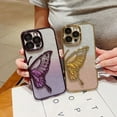 thumbnail image 3 of Kryoinx Case for iPhone 16 3D Liquid Glitter Butterfly Phone Cover with Mirror Finish - Premium Glitter Design, 3 of 10