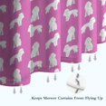 thumbnail image 6 of Cute Cartoon Poodle Dogs Shower Curtain 72"x72" ,Bathroom Decorative Shower Curtains Set with 12 Hooks,Modern Waterproof Washable Shower Curtain, 6 of 6
