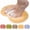 Yellow, variant on KTGCOZS Massaging Foot Scrubber Rubber Loofah, Blue