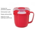 thumbnail image 2 of Ecolution Microwave Soup Mug with Quadruple Snap Lock Lid, 24 oz.,  Red, 2 of 5