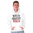 thumbnail image 3 of Funny Worlds Greatest ATM Dad Joke Men's Big & Tall Graphic Hoodie Brisco Brands 2X, 3 of 5