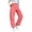 A Red, variant on Womens Casual Pants Dqueduo Women's Plaid Button-Zipper Elastic Waist Curved Barrel Pants – Casual Trousers Blue L