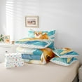 thumbnail image 4 of Erosebridal Yellow Corgi Bedding Sets Twin Size,Ocean Surfing Comforter Sets with Sheets,Kawaii Cartoon Bed in a Bag Twin size,Breathable Animal Bedroom Decorative,Reversible,7-Piece, 4 of 6