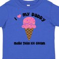 thumbnail image 4 of Inktastic I Love Daddy More Than Ice Cream Girls Toddler T-Shirt, 4 of 5