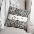 thumbnail image 3 of Creative Products Unwind Leaves Gray 16 x 16 Indoor / Outdoor Pillow, 3 of 3