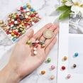 thumbnail image 3 of 100 Pcs 10mm Brass Resin Shank Buttons 10 Colors Half Domed Sewing Buttons Half Ball Buttons Single Hole Buttons for Crafts Clothes, 3 of 9