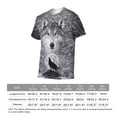 thumbnail image 6 of LAOLIUSN Mens 3D Graphic Tees All Over Print Wolf Shirt Novelty Streetwear Animal T-Shirt, S-4XL, 6 of 7