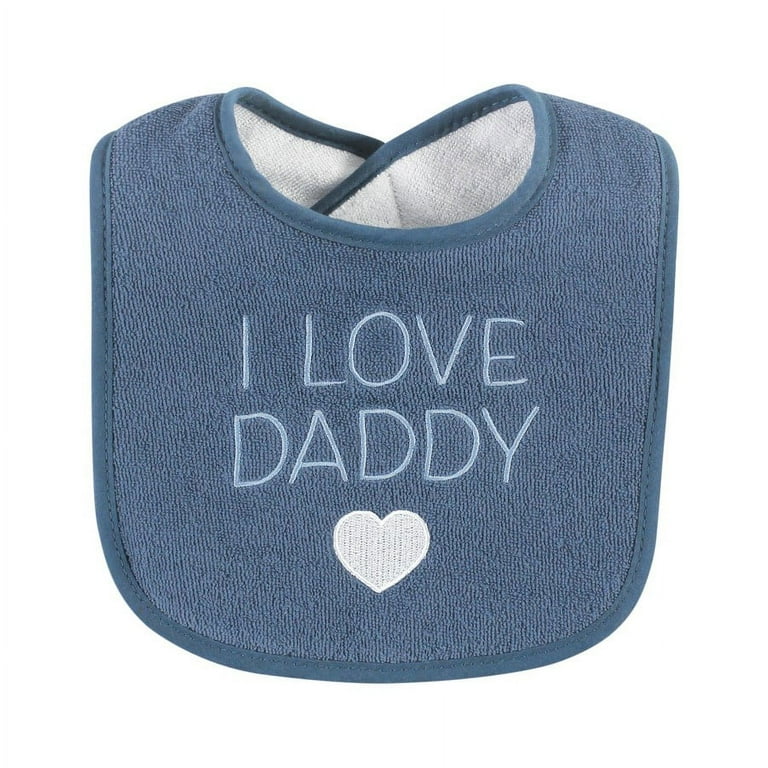 Hudson Baby I Love Daddy Baby Boy Machine Washable and Absorbent