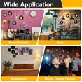 thumbnail image 6 of Uxcell 20 Pack Vinyl Records Decor, 5.5 Inch Blank Vinyl Records 10 Designs Fake CD Album Cover for Rock and Roll Party Dining Home Decorations, (Black, Style 3), 6 of 6
