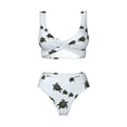 thumbnail image 4 of Rocae Sea Turtle for Bikini Set for Women Two Piece Sexy High Swimsuits Split Crossover Bikini Large, 4 of 9