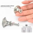 thumbnail image 4 of 10 Pcs Boutons de Meubles en Acier Inoxydable Boutons de Tiroir Boutons de Commode Argent style Rond, 4 of 5