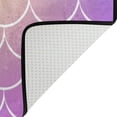 thumbnail image 4 of Coolnut Trendy Gradient Fish Scale Lightweight Carpet Mats, 6'8" x 4'10" Area Soft Rugs Floor Mat Rug Home Decoration for Kids Room Living Room, 80"x 58", 4 of 6