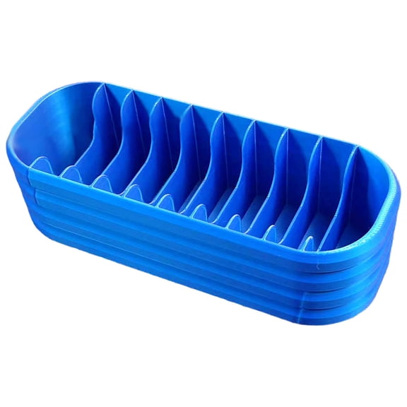 Diamond Art Storage Box with 10 Compartments Portable Organizer Case for Beads Tools & Craft Supplies Ideal Storage Solution for Lovers,A Storage Box With 10 Compartments (Blue,6.41X2.44X1.77")