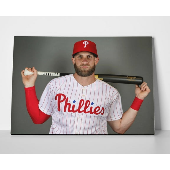 Bryce Harper Phils Poster or Wrapped Canvas