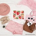 thumbnail image 6 of Taste and See That The Lord is Good Strawberry T-Shirt, White and Natural  Christian Faith Tee, 6 of 10