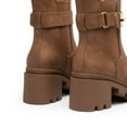 thumbnail image 5 of DREAM PAIRS Women's Chunky Heel Ankle Boots, Slip-On Chelsea Boots with Buckle Strap and Lug Sole, 5 of 8