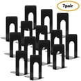 thumbnail image 2 of Soportes de sujetalibros soporte de brotENd Black de metal pesado  6 x 5 x 6 pulgadas  conjunto de 7 pares HappyHapi Ver descripción, 2 of 2