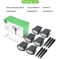 thumbnail image 5 of Litom 12 LED 2-in-1 Solar Landscape Lights,  Landscape Lighting for  Outdoor Yard Garden Driveway Porch Walkway Pool Patio, 6 Pack Warm White, 5 of 7