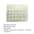 thumbnail image 6 of Limei 48 Pairs White Pearl Stud Earrings Cultured Pearl Jewelry Gifts 6mm 8mm 10mm 12mm, 6 of 6