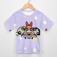 thumbnail image 3 of The Powerpuff Girls Kids Short Sleeve Tee Shirt Novelty Crewneck T-Shirts Unisex Summer Blouse Tops for Boys Girls 110CM, 3 of 8