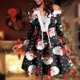 thumbnail image 5 of Vestidos de Navidad Para Mujer, Informal, Estampado Navideño, Manga Larga, Hombros Descubiertos, Vestido A La Rodilla, Minivestido de Fiesta Odeerbi ODB202890, 5 of 5