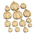 thumbnail image 1 of Cute Fluffy Baby Penguin Wood Mini Charms Shapes DIY Craft Jewelry - With Hole - 30mm (6pcs), 1 of 7