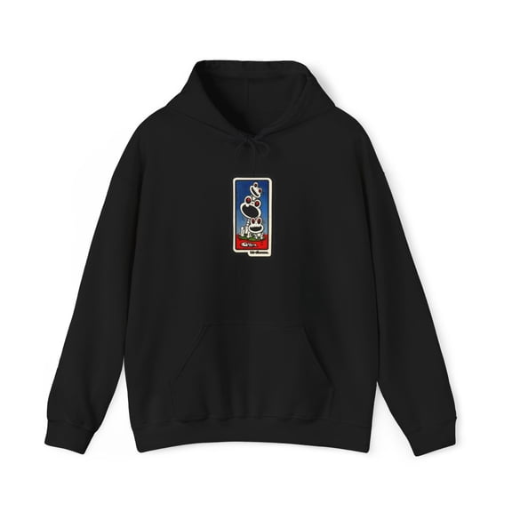 Three Frogs Skeleton Birdhouse Berra Santos Vintage Skateboard 2002 Hoodie Print - M / Black