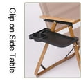 thumbnail image 5 of Camping Chair Side Table Clip On Side Table Cup Lounger Tray For Hiking Chairs Portable Outdoor Camping Supplies Khaki Fangkenuo, 5 of 7