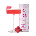 thumbnail image 2 of Mingle Mocktails Non-Alcoholic Sparkling Raspberry Rose Mocktail, 4 Pack, 12 fl oz Sleek Aluminum Cans, 0.00% ABV, 2 of 6