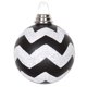 thumbnail image 1 of Adorno navideño Vickerman, 10 cm, con forma de V, negro y blanco, paquete de 4, 1 of 2
