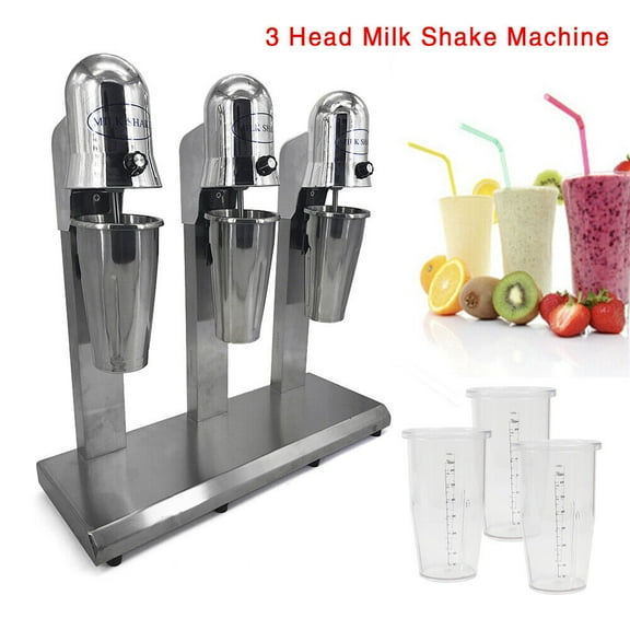 Triple Heads Electric Milk Shaker Maker Drink Mixer Shake Machine Smoothie Milk