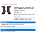thumbnail image 2 of Air Intake Hose Set - Compatible with 2012 - 2018 Mercedes-Benz CLS550 2013 2014 2015 2016 2017, 2 of 3