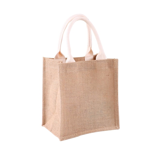 Bolsa de arpillera, bolsa de regalo, bolsas de arpillera con parte abierta, bolsa de comestibles en para regalo de boda, decoración de 21cmx23cmx15cm