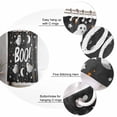 thumbnail image 6 of Halloween Black Shower Curtain Set ，Waterproof Fabric Shower Curtains White Ghosts Stars Full Moon Night Boo Shower Curtains for Bathroom,Bathroom Decor 72"x72", 6 of 6