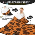 thumbnail image 3 of Orange and Brown Of Leopard Print Toddler Nap Mats for Kids Preschool,Sleeping Mat Bag or Kids,Toddler Sleeping Bag,Toddler Nap Mat or Daycare, 3 of 6