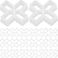 thumbnail image 1 of 100 Pcs Entretoises en PVC en Forme de Croix pour Carreaux et Carreaux Muraux, 1 of 8