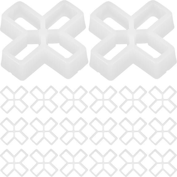 100 Pcs Tile Spacers 10mm PVC Flooring Leveling System