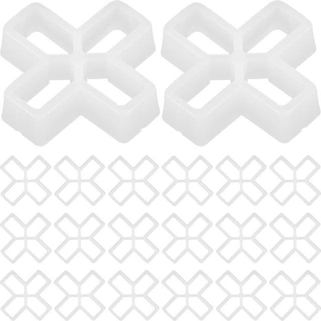 100 Pcs Entretoises en PVC en Forme de Croix pour Carreaux et Carreaux Muraux