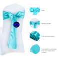 thumbnail image 6 of MDS Pack of 25 Satin Chair Sashes Bow Sash for Wedding and Events Decor- Teal, 6 of 8