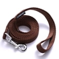 thumbnail image 1 of Siumouhoi 6 FT Cachorro/perro Leashes, Correa de Estilo Tradicional Fuerte con Gancho de Collar Fácil de Usar, Correa para Perro Ideal para Perro Pequeño y Mediano y Grande (5/8 in x 6 FT, Marrón), 1 of 4