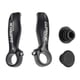 thumbnail image 1 of 1 par de extremos de manillar de bicicleta de montaña con tapones de aleación de aluminio MTB 146 g 22,2 mm Negro, 1 of 8