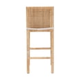 thumbnail image 4 of bali & pari Sofia Bohemian Natural Rattan Bar Stool, 4 of 6