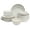 Cream, variant on Gibson Elite Malibu Shore 16 Piece Scallop Stoneware Reactive Glaze (Service for 4) Ceramic Plates and Bowls Dinnerware Set - Shiny Cream White