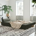 thumbnail image 2 of Jaxx Alon Daybed - Fold-Out Sleeper Chaise with Premium Memory Foam Queen-Size Mattress - Made in the USA -Charcoal, 2 of 5