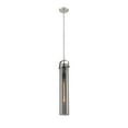 thumbnail image 2 of Innovations Lighting  Pilaster - 1 Light 4" Stem Hung Pendant Satin Nickel/Plated Smoke, 2 of 5