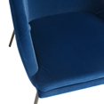 thumbnail image 2 of Homy Casa Mid-Century Modern Frosted Velvet Accent Chair - 7'9" x 10'10" Blue, 2 of 5