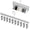 White, variant on CozeLy Stainless Steel Sock Drying Rack with Clips Multi Clip Clothes Hanger Windproof Hanging Organizer for Socks Underwear Gloves and Small Garments