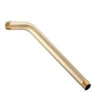 Westbrass D302-03 1/2" IPS x 10" Wall Mount Shower Arm Only, Polished Brass